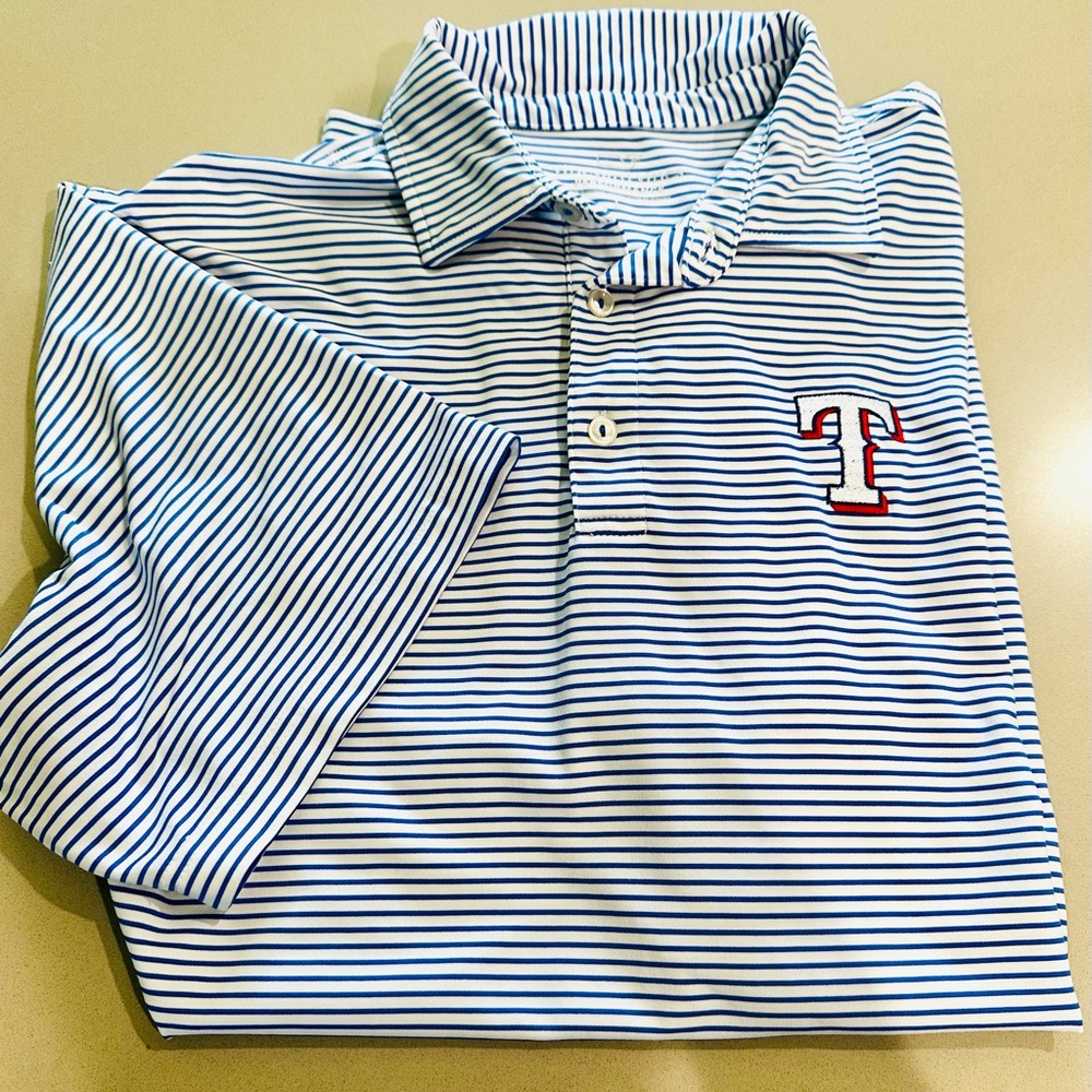 Men’s Texas Rangers polo - Vineyard Vines performance size large